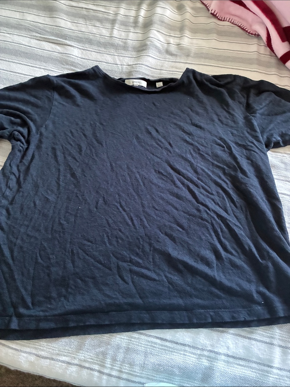 Vince Men's Dark Navy Short Sleeve Crew Tee